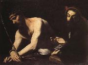CARACCIOLO, Giovanni Battista Christ Before Caiaphas oil painting